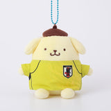 Pompompurin Munyugurumi Mascot Japan National Football Team Ver. - Sanrio Characters - Authentic Japanese KThingS Mascot Plush Keychain 