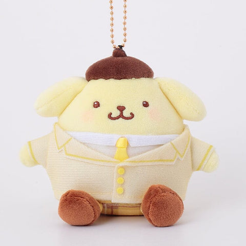 Pompompurin Munyugurumi Mascot Plush Tomo-kyun! - Sanrio Characters - Authentic Japanese KThingS Mascot Plush Keychain 