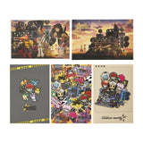 Post Card & Stand Set - POKÉMON TRAINERS -STARDUST★BESTIES- - Authentic Japanese Pokémon Center Office Accessory (plastic) 