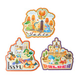 Postcard Set Johto & Unova & Paldea Pokémon's Journey - Authentic Japanese Pokémon Center Paper Products 