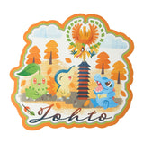 Postcard Set Johto & Unova & Paldea Pokémon's Journey - Authentic Japanese Pokémon Center Paper Products 