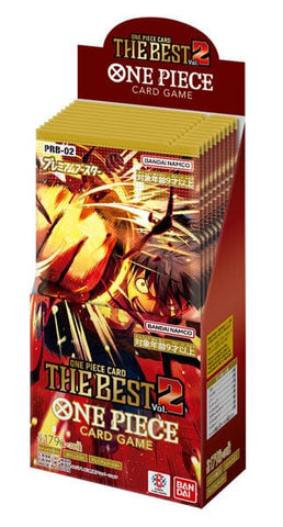 Premium Booster BOX ONE PIECE CARD THE BEST vol.2 (PRB-02) - ONE PIECE Card Game - Authentic Japanese Bandai Namco TCG Booster box 