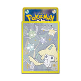 Premium Gloss Card Sleeves Jirachi Star Link (Yellow) - Pokémon Card Game - Authentic Japanese Pokémon Center TCG Sleeves 