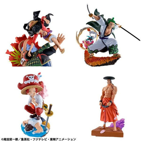Puchirama Figure LOGBOX RE BIRTH Wano Country Arc Vol.3 - ONE PIECE (4Pcs/BOX) - Authentic Japanese MegaHouse Figure 
