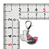 Pyukumuku - National Pokédex Metal Charm Keychain #771 - Authentic Japanese Pokémon Center Keychain 