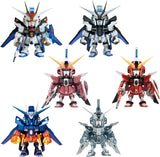 QMSV mini Figure Strike Freedom Gundam & Infinite Justice Gundam - Mobile Suit Gundam SEED Destiny (8Pcs/BOX) - Authentic Japanese Bandai Namco Figure 