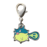 Qwilfish - National Pokédex Metal Charm Keychain #211 - Authentic Japanese Pokémon Center Keychain 