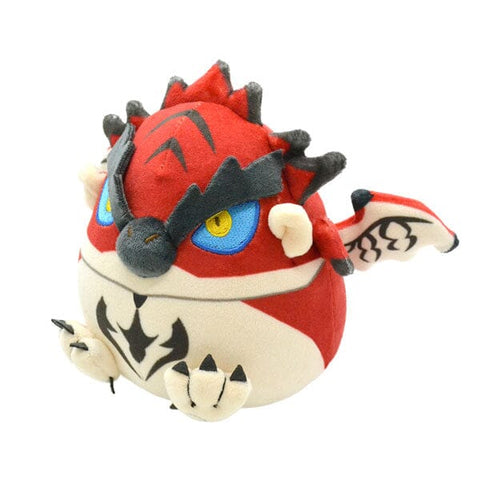 Rathalos Mini Fuwatama (Fluffy) Eggshaped Mascot Plush Keychain Monster hunter - Authentic Japanese Capcom Mascot Plush Keychain 