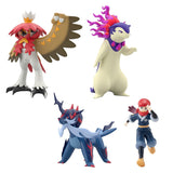 Rei & Hisuian Typhlosion & Hisuian Samurott & Hisuian Decidueye Pokémon Scale World Figure Hisui Region - Authentic Japanese Bandai Namco Figure 