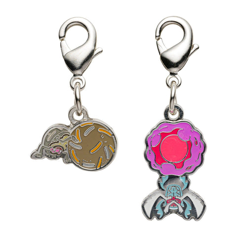 Rellor, Rabsca - National Pokédex Metal Charm Keychain #953, #954 - Authentic Japanese Pokémon Center Keychain 