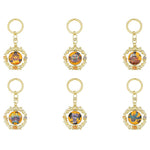 Rotating Metal Keychain Collection - Halloween Trick or trick (6Pcs/BOX) - Authentic Japanese Pokémon Center Keychain 