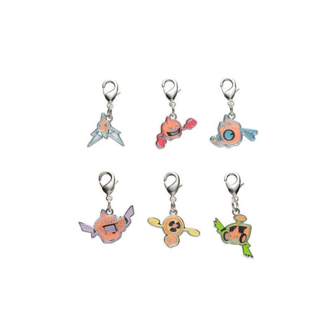 Rotom - National Pokédex Metal Charm Keychain #479 - Authentic Japanese Pokémon Center Keychain 