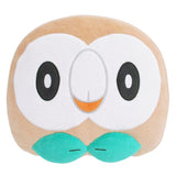 Rowlet (Face) Plush Cushion PZ19 Mochifuwa - Authentic Japanese San-ei Boeki Plush 