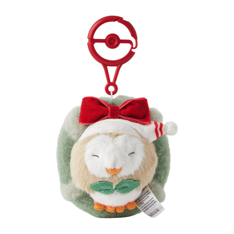 Rowlet Mascot Plush Pokémon Holiday Blessings - Authentic Japanese Pokémon Center Mascot Plush Keychain 