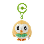 Rowlet Mascot Plush With Carabiner - Authentic Japanese Pokémon Center Mascot Plush Keychain 