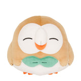 Rowlet Plush Cushion PZ63 Potehagu - Authentic Japanese San-ei Boeki Plush 