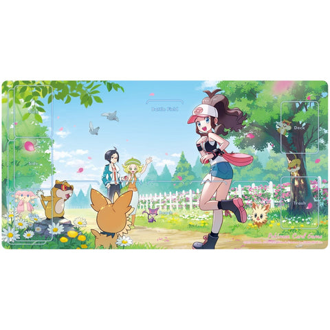 Rubber Playmat Hilda - Pokémon Card Game - Authentic Japanese Pokémon Center TCG Playmat 