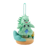 Sand Stream Tyranitar Mascot Plush With Field OTENKI TEAM - Authentic Japanese Pokémon Center Mascot Plush Keychain 