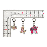 Sandile, Krokorok, Krookodile - National Pokédex Metal Charm Keychain #551, #552, #553 - Authentic Japanese Pokémon Center Keychain 