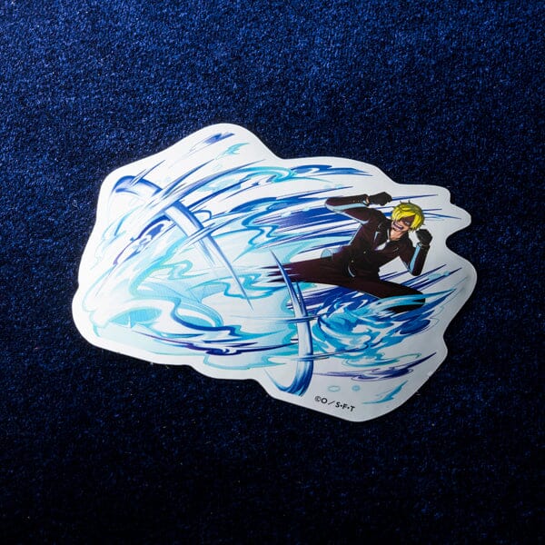 Sticker Toei Animation Sanji Metallic Sticker (Special move) - ONE PIECE | Authentic Japanese ...