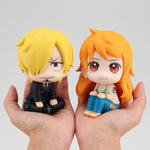 Sanji & Nami Figure Set Look Up Series (Limited Edition) Cloche and Mikan Included - ONE PIECE - Authentic Japanese MegaHouse Figure 