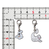 Seel, Dewgong - National Pokédex Metal Charm Keychain #086, #087 - Authentic Japanese Pokémon Center Keychain 