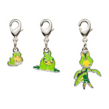 Sewaddle, Swadloon, Leavanny - National Pokédex Metal Charm Keychain #540, #541, #542 - Authentic Japanese Pokémon Center Keychain 