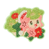 Shaymin Moko Moko Embroidery Sticker - Pokémon Heartwarming Christmas - Authentic Japanese Pokémon Center Sticker 