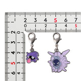 Shellder, Cloyster - National Pokédex Metal Charm Keychain #090, #091 - Authentic Japanese Pokémon Center Keychain 