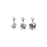 Shinx, Luxio, Luxray - National Pokédex Metal Charm Keychain #403, #404, #405 - Authentic Japanese Pokémon Center Keychain 