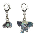 Shroodle, Grafaiai - National Pokédex Metal Charm Keychain #944, #945 - Authentic Japanese Pokémon Center Keychain 