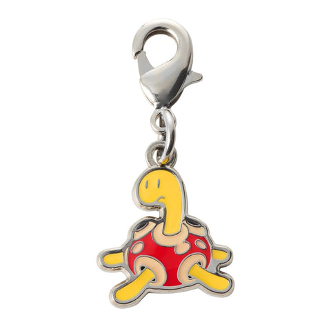Shuckle - National Pokédex Metal Charm Keychain #213 - Authentic Japanese Pokémon Center Keychain 
