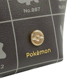 Silhouette Boat-Shaped Pouch (Monochrome) - Pokémon - Authentic Japanese Pokémon Center Pouch Bag 
