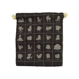 Silhouette Drawstring Bag (Monochrome) - Pokémon - Authentic Japanese Pokémon Center Pouch Bag 