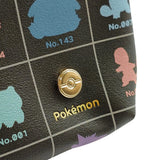 Silhouette Round Pouch (Colorful) - Pokémon - Authentic Japanese Pokémon Center Pouch Bag 
