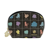 Silhouette Round Pouch (Colorful) - Pokémon - Authentic Japanese Pokémon Center Pouch Bag 
