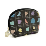 Silhouette Round Pouch (Colorful) - Pokémon - Authentic Japanese Pokémon Center Pouch Bag 