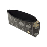 Silhouette Slim Pouch (Monochrome) - Pokémon - Authentic Japanese Pokémon Center Pouch Bag 