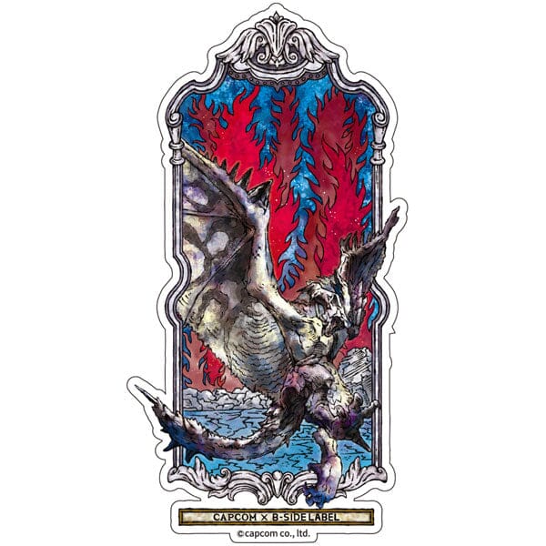 Silver Rathalos CAPCOM×B-SIDE LABEL Sticker (Artwork) Monster Hunter ...
