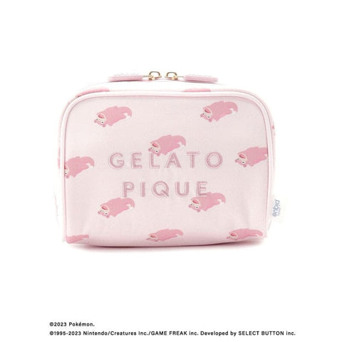 Slowpoke All-over Pattern Pouch (Pink) - GELATO PIQUE meets Pokémon Sleep - Authentic Japanese gelato pique Pouch Bag 