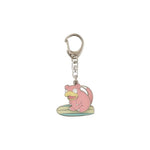 Slowpoke Wave Surfing Keychain - Pokémon Surf - Authentic Japanese Pokémon Center Keychain 