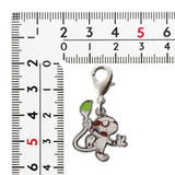 Smeargle - National Pokédex Metal Charm Keychain #235 - Authentic Japanese Pokémon Center Keychain 