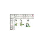 Snivy, Servine, Serperior - National Pokédex Metal Charm Keychain #495, #496, #497 - Authentic Japanese Pokémon Center Keychain 