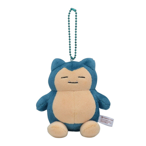 Snorlax Mochiricchi Mascot Plush Keychain Pokémon Dolls - Authentic Japanese Pokémon Center Mascot Plush Keychain 