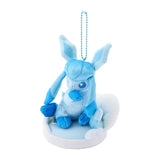 Snow Cloak Glaceon Mascot Plush With Field OTENKI TEAM - Authentic Japanese Pokémon Center Mascot Plush Keychain 