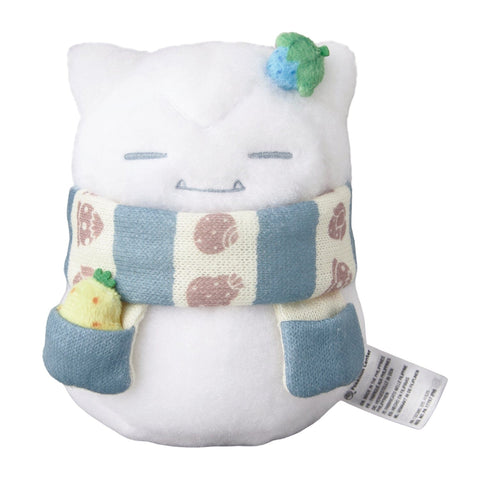 Snowman Snorlax Plush - Authentic Japanese Pokémon Center Plush 