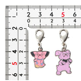 Snubbull, Granbull - National Pokédex Metal Charm Keychain #209, #210 - Authentic Japanese Pokémon Center Keychain 