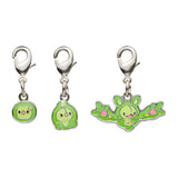 Solosis, Duosion, Reuniclus - National Pokédex Metal Charm Keychain #577, #578, #579 - Authentic Japanese Pokémon Center Keychain 