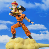 Son Goku & Son Gohan (Kid) & Flying Nimbus S.H.Figuarts Figure - Dragon Ball Z - Authentic Japanese Bandai Namco Figure 