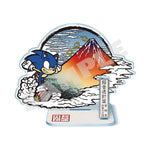 Sonic Mini Acrylic Stand Diorama "Red Mt. Fuji Scenery" - Japanese Sonic - Authentic Japanese SEGA Acrylic Stand 